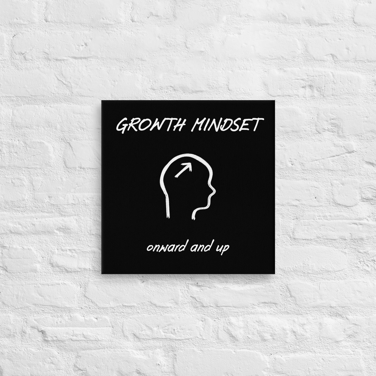 Growth mindset thin canvas