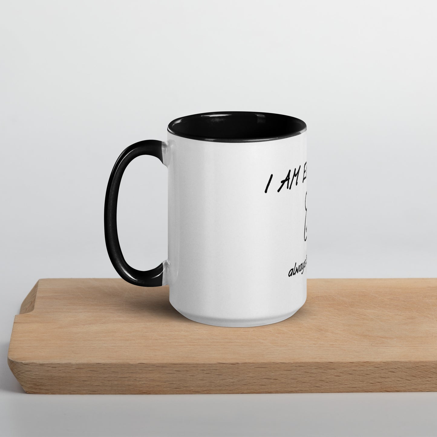 I am Enough Mug with Color Inside