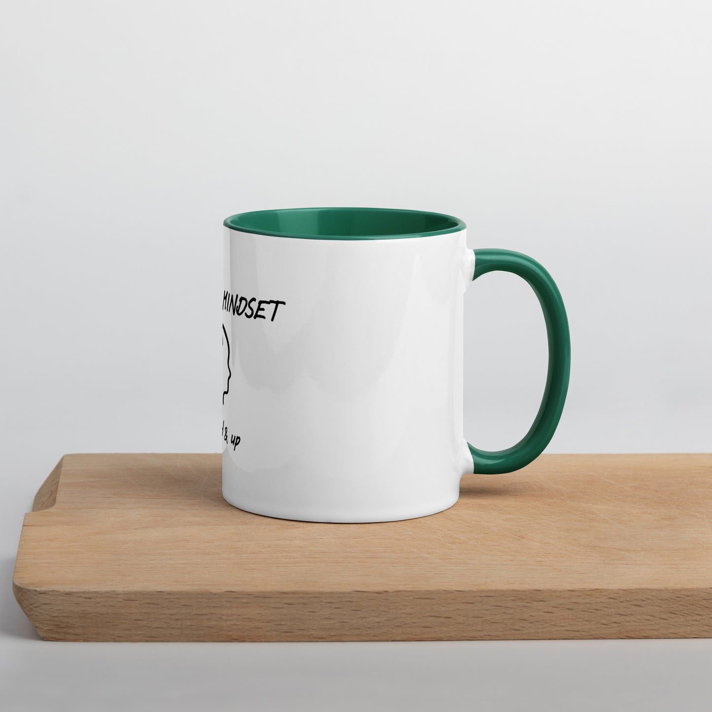 Growth mindset mug with Color Inside
