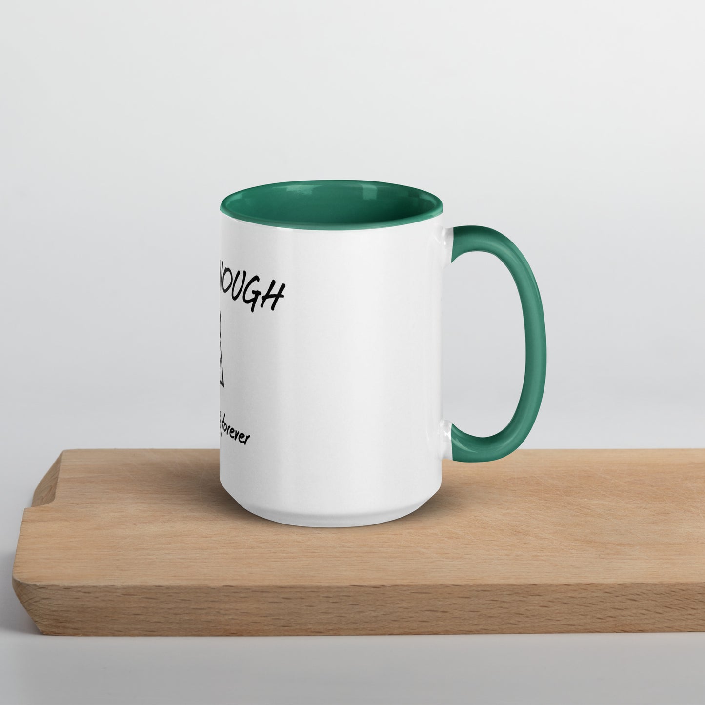 I am Enough Mug with Color Inside