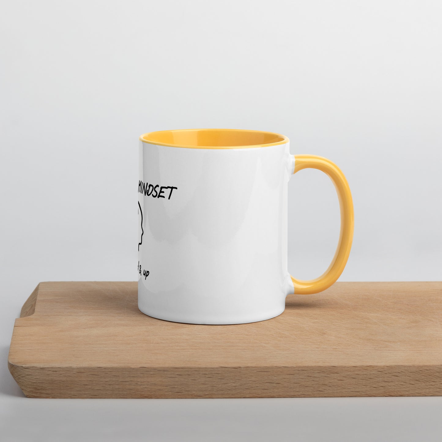 Growth mindset mug with Color Inside