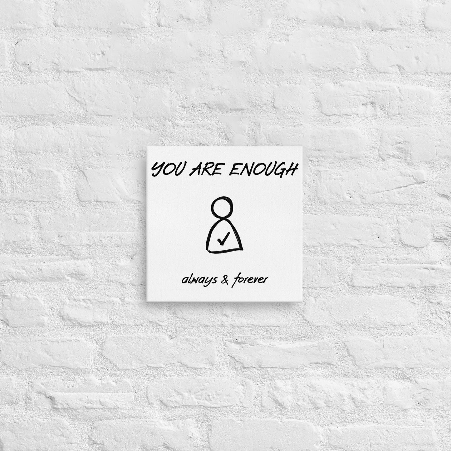 I am Enough thin canvas