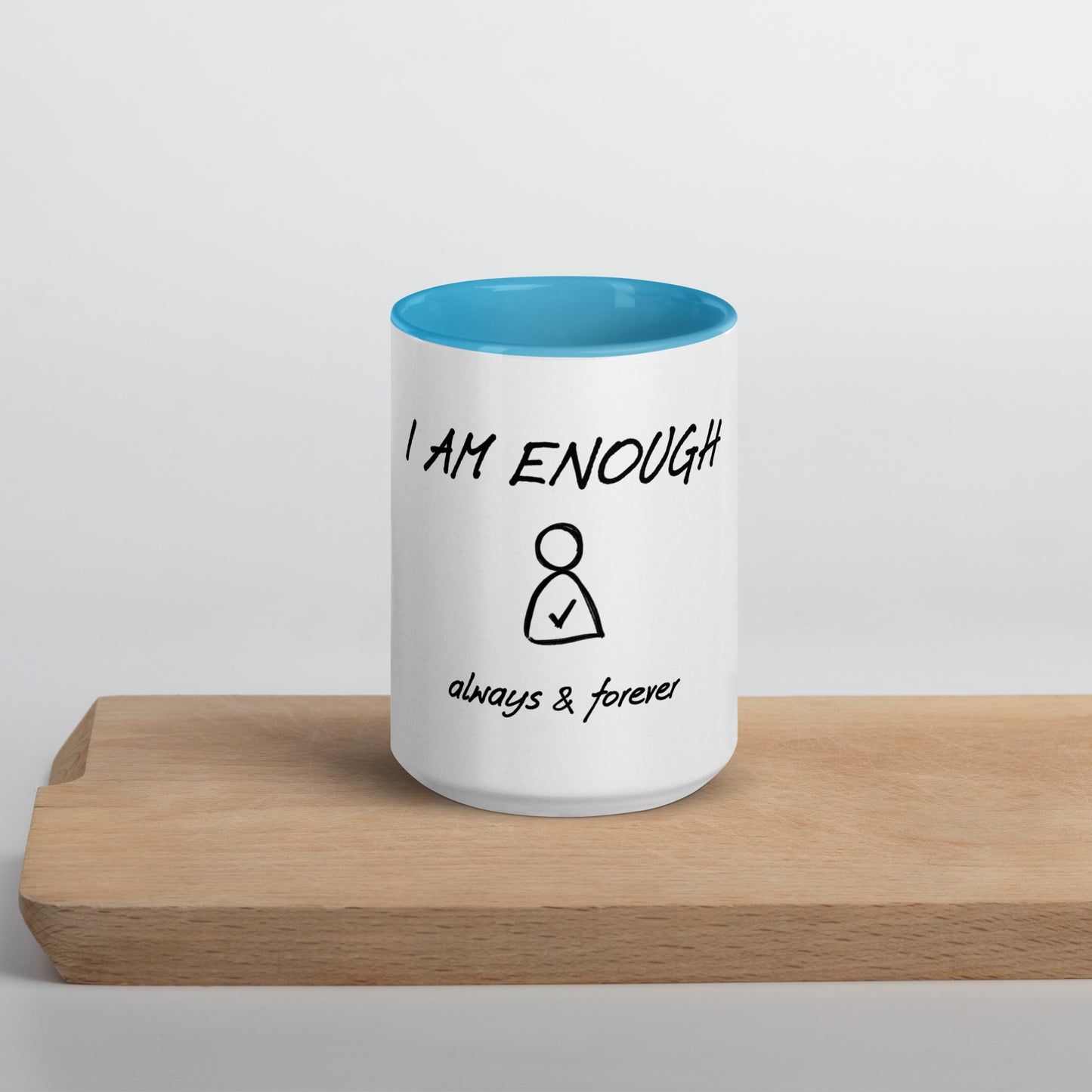 I am Enough Mug with Color Inside