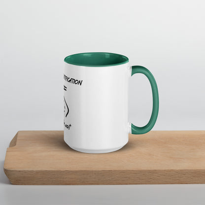 Delayed gratification mug with Color Inside