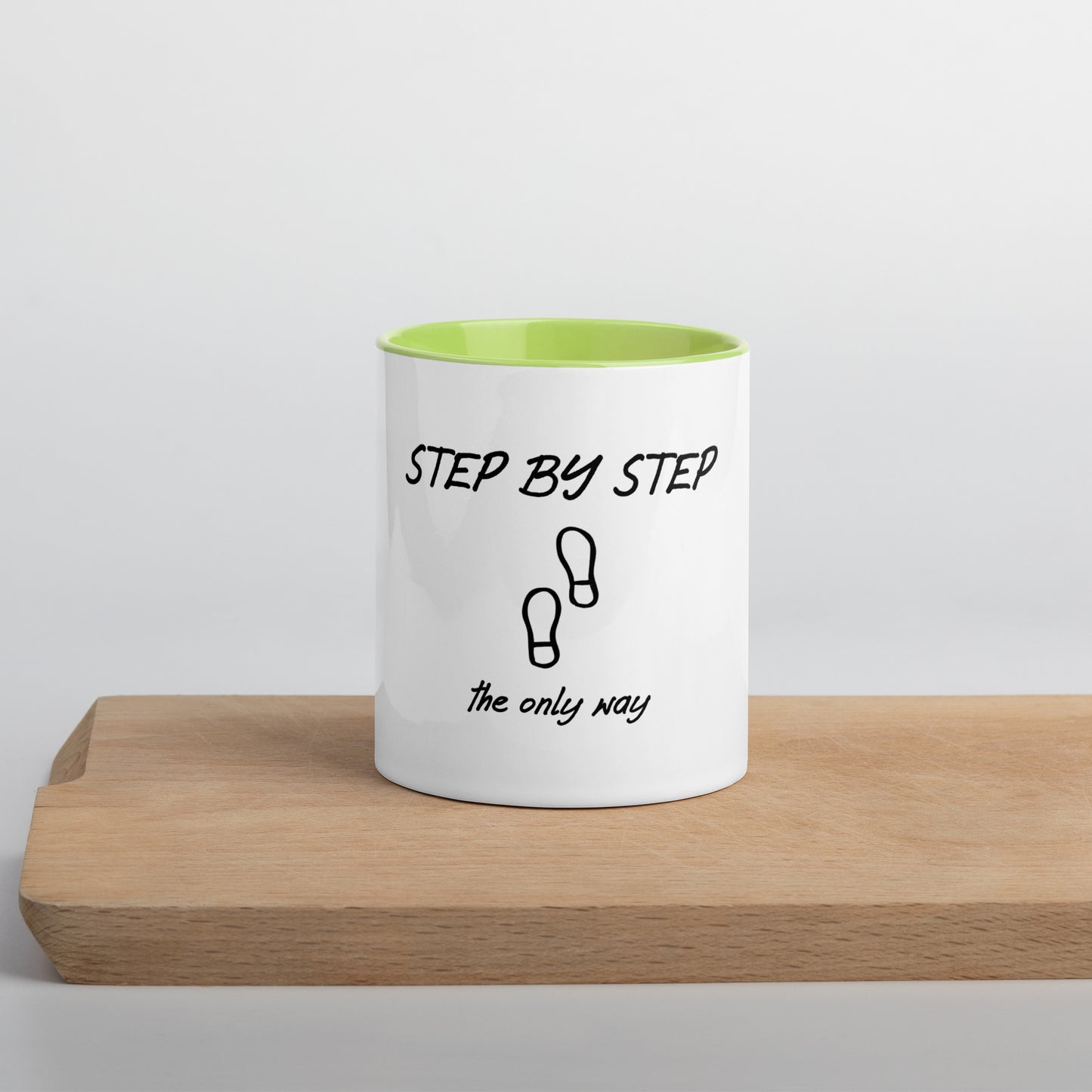 Step by step mug with Color Inside