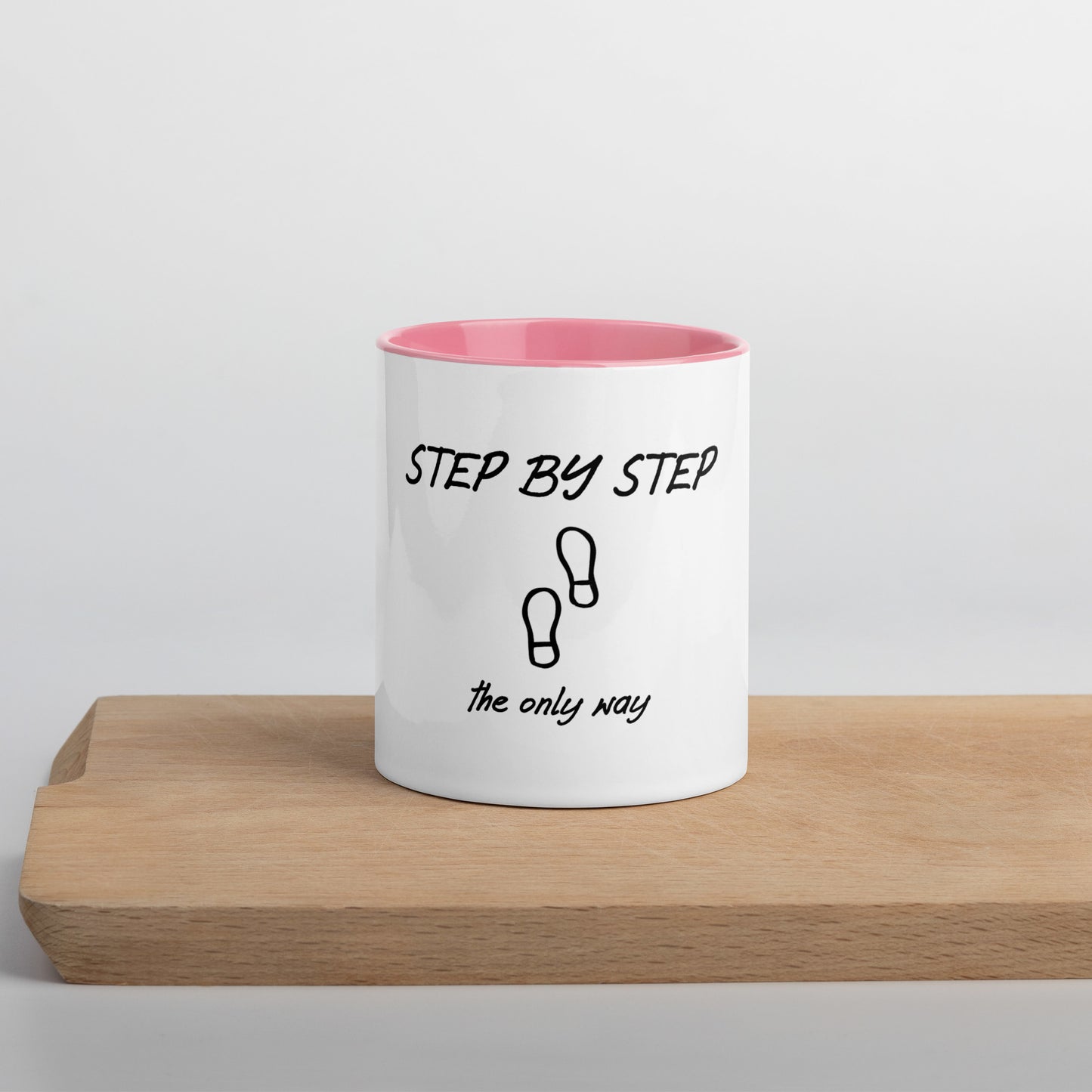 Step by step mug with Color Inside