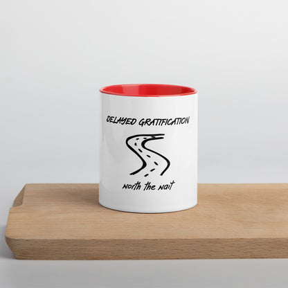 Delayed gratification mug with Color Inside