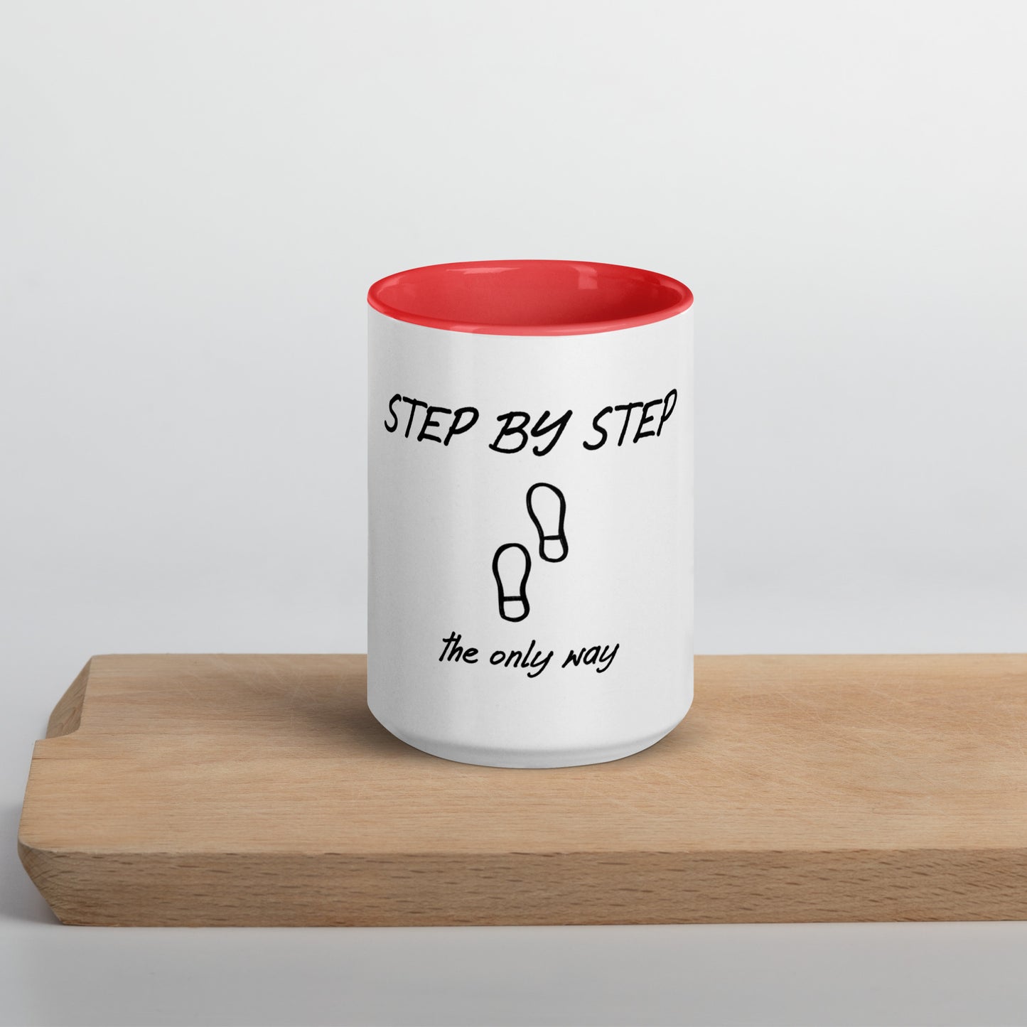 Step by step mug with Color Inside