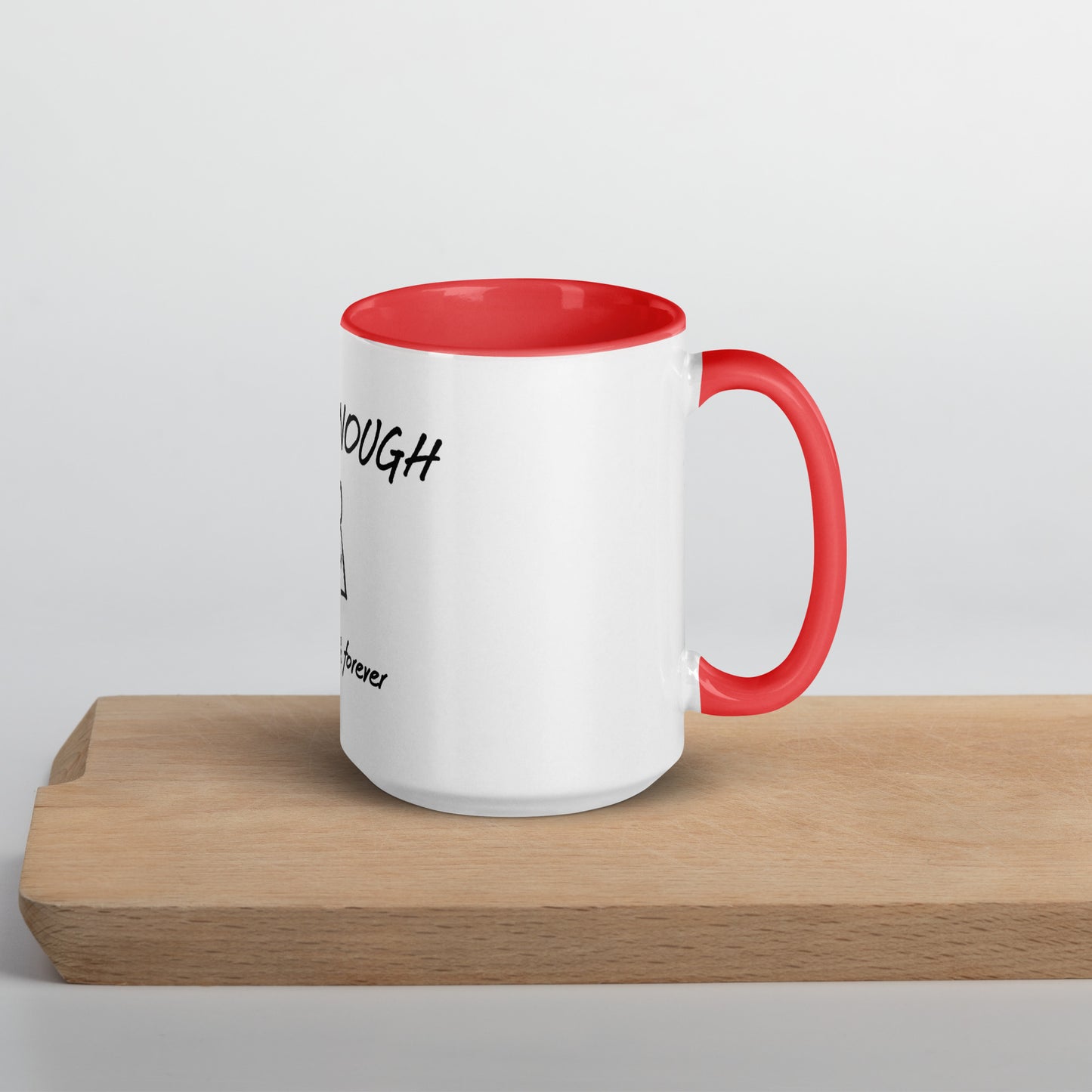 I am Enough Mug with Color Inside